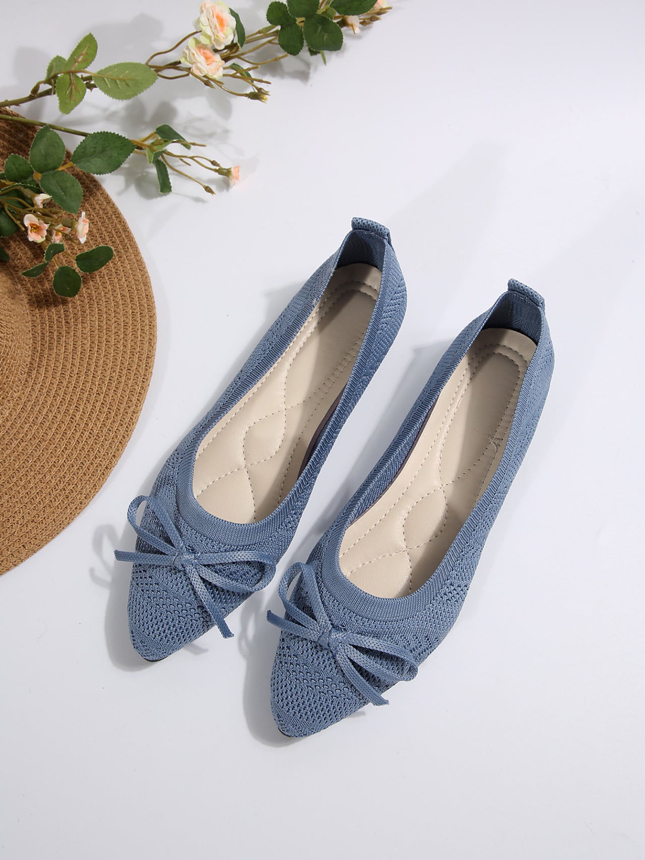 The Grace Bow Flat — Knit